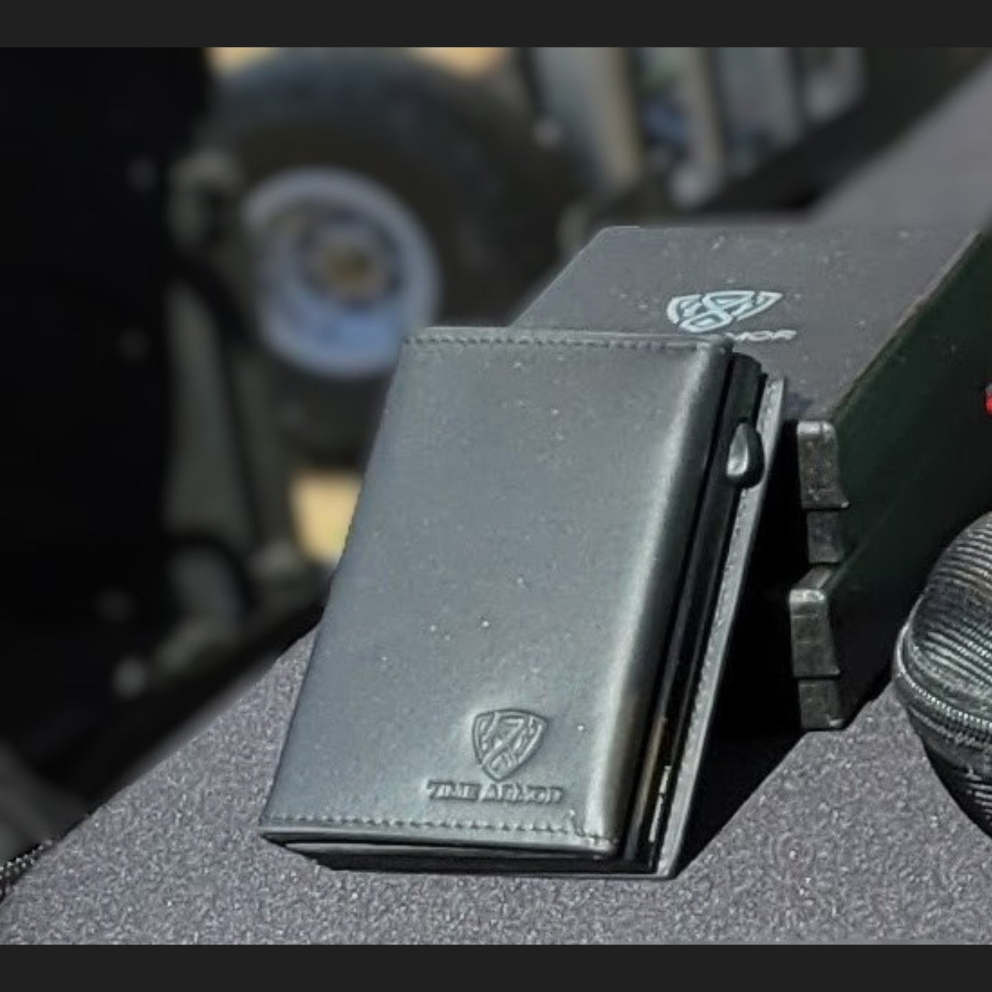 Time Armor RFID Blocking Pop Up Card Holder Leather Wallet for Men with Gift Box
