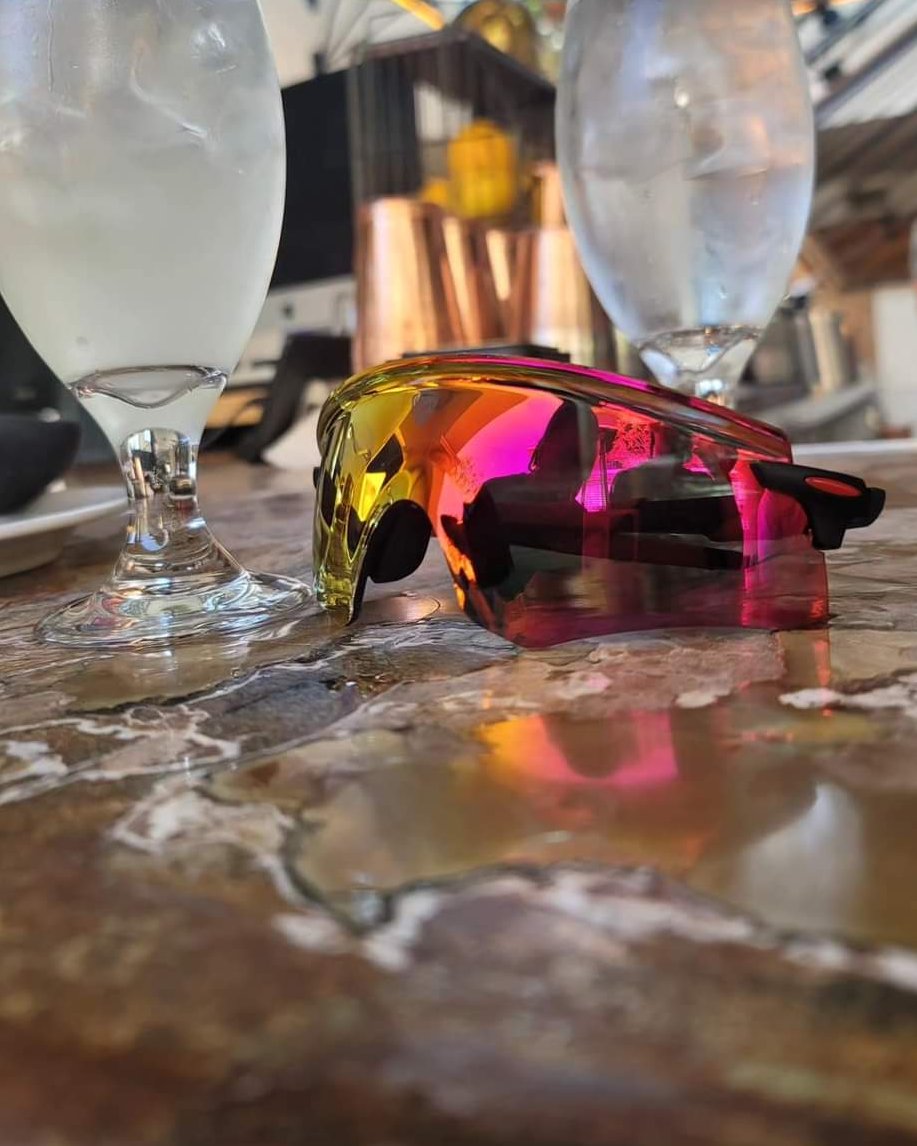 Time Armor glasses on a marble table