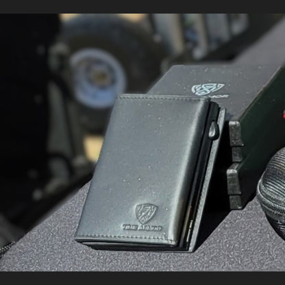 Time Armor RFID Blocking Pop Up Card Holder Leather Wallet for Men with Gift Box